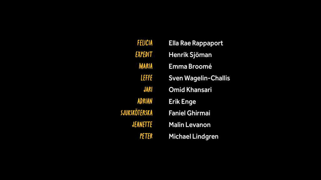 Credits för serien "Lita på mig"